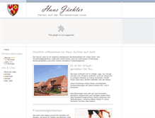 Tablet Screenshot of haus-juechter.de